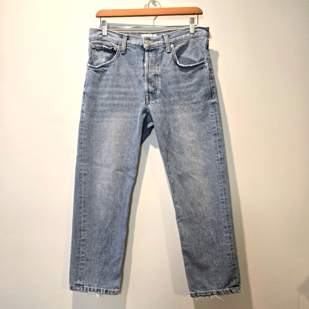 Zara Blue Straight Leg Jeans Vintage-Inspired